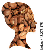 Arabica style coffee beans in girl style. Стоковое фото, фотограф Алиев Аслан / Фотобанк Лори