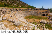 Remains of Roman theater in ancient settlement of Limyra, Turkey. Стоковое фото, фотограф Яков Филимонов / Фотобанк Лори