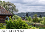 Село Суенга. Новосибирская область, Маслянинский район, Западная Сибирь России. (2024 год). Стоковое фото, фотограф Евгений Мухортов / Фотобанк Лори