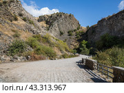 Basalt columns in Garni Gorge, Armenia (2021 год). Стоковое фото, фотограф Юлия Белоусова / Фотобанк Лори