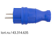 Электрические вилки на белом фоне. The electric plug on a white background. Стоковое фото, фотограф Татьяна Д / Фотобанк Лори