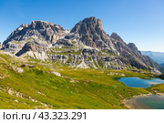 Laghi dei Piani at Dolomite Alps. Стоковое фото, фотограф Яков Филимонов / Фотобанк Лори