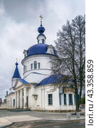 Church of Elijah the Prophet, Zaraysk, Russia (2021 год). Стоковое фото, фотограф Boris Breytman / Фотобанк Лори