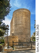 Maiden Tower, Baku, Azerbaijan (2023 год). Стоковое фото, фотограф Boris Breytman / Фотобанк Лори