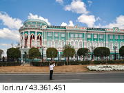 Город Екатеринбург. Проспект Ленина 35. Дом с ротондой (Дом Севастьянова) (2016 год). Стоковое фото, фотограф Александр Тараканов / Фотобанк Лори