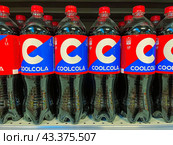 Moscow December 15 2024, import-substituted Pepsi cola in Russia in the store. Редакционное фото, фотограф Скрипачев Антон / Фотобанк Лори
