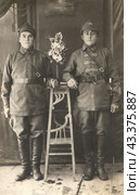 Военнослужащие РККА 1924. Стоковое фото, фотограф Retro / Фотобанк Лори
