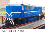 Узкоколейный тепловоз T48.001 производства Румынии, станция Екатеринбург-Детский, Екатеринбургский музей УЖД (2018 год). Редакционное фото, фотограф Алексей Иванов / Фотобанк Лори
