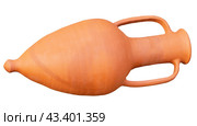 Древнегреческая амфора на белом фоне. Ancient greek amphora on white background. Стоковое фото, фотограф Татьяна Д / Фотобанк Лори