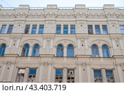 Фасад дома баронессы Л.К.фон Таубе. Санкт-Петербург, Пушкинская, 20, литера А. Редакционное фото, фотограф Татьяна Шикова / Фотобанк Лори
