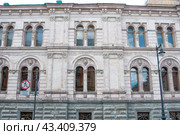 Фасад дворца Н.А. Кушелева-Безбородко (Е.М. Юрьевской), Санкт-Петербург, Гагаринская, 3. Редакционное фото, фотограф Татьяна Шикова / Фотобанк Лори