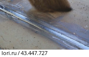 Welding work, welding seam, metal, welder сварочные работы, сварочный шов, металл, сварщик. Стоковое видео, видеограф Опока Алексей / Фотобанк Лори