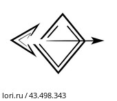 Стрелка. Arrow. Стоковое AI-изображение, AI-художник Irina Khaliavina / Фотобанк Лори