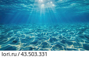 The stunning sunlight reflects magnificently while sinking into the sea at dusk. Стоковое AI-изображение, AI-художник Юрий Поздников / Фотобанк Лори