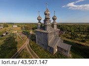 Церковь Николая Чудотворца, Архангельская область, Ворзогоры. Стоковое фото, фотограф Николай Гернет / Фотобанк Лори