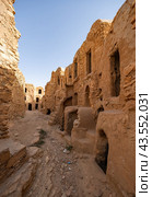 Granaries of berber fortified village, known as ksar. Ksar Mgabla, Tataouine, Tunisia. Стоковое фото, фотограф Яков Филимонов / Фотобанк Лори