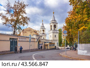 Собор Иоанна Предтечи, Иоанно-Предтеченский монастырь, улица Забелина, Москва (2023 год). Стоковое фото, фотограф Baturina Yuliya / Фотобанк Лори