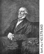 William Ewart Gladstone, 1809 - 1898, British statesman and Liberal politician, Стоковое фото, фотограф Константин Тимофеев / Фотобанк Лори