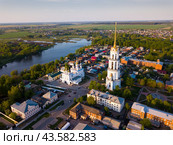 Aerial view of Shuya. Стоковое фото, фотограф Яков Филимонов / Фотобанк Лори
