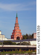 Башня Сююмбике. Казань, Татарстан, Россия (2024 год). Стоковое фото, фотограф Вадим Хомяков / Фотобанк Лори
