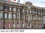 Торговый дом А.Бендера 1867г. Город Саратов.Россия. Июль 2024. Редакционное фото, фотограф Владимир Макеев / Фотобанк Лори