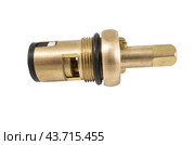 Кран-букса для смесителя на белом фоне. Faucet head for faucet on white background. Стоковое фото, фотограф Татьяна Д / Фотобанк Лори