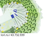 Евро купюры на белом фоне. Euro banknotes money. Стоковое фото, фотограф Татьяна Д / Фотобанк Лори
