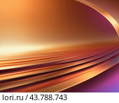 A close-up of bronze surface with a gradient, featuring curved lines and subtle light reflections. The texture of the bronze is smooth and metallic, creating a visually captivating abstract image. AI. Стоковое AI-изображение, AI-художник Юлия Петровская / Фотобанк Лори