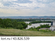 Город Красноярск. Дельта реки Енисей (2024 год). Стоковое фото, фотограф Александр Тараканов / Фотобанк Лори