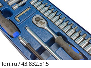 Комплект инструментов на белом фоне. Kit of tools for repair of technique. Стоковое фото, фотограф Татьяна Д / Фотобанк Лори