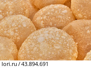 Texture of baursaks of Siberian Tatars, pieces of dough, fried in deep fat. Стоковое фото, фотограф Ирина Кононова / Фотобанк Лори