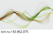Abstract curves background. Smooth curves with gradients in black green brown colors. Captivating vector illustration. Стоковое AI-видео, аниматор Ирина Ручушкина / Фотобанк Лори