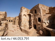 Ruins of ancient fortified Ksar Beni Barka in Tataouine, Tunisia. Стоковое фото, фотограф Яков Филимонов / Фотобанк Лори