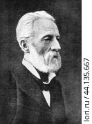 Philipp Wilhelm Adolf Bastian, 1826 - 1905, German ethnographer, traveler and philosopher. Стоковое фото, фотограф Константин Тимофеев / Фотобанк Лори
