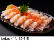 Odorous Raw fish fillet. Generate Ai. Стоковое AI-изображение, AI-художник Иван Рябоконь / Фотобанк Лори