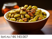 Pungent Spicy wasabi peanut. Generate Ai. Стоковое AI-изображение, AI-художник Иван Рябоконь / Фотобанк Лори