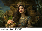 Resourceful Student asian indonesian. Generate Ai. Стоковое AI-изображение, AI-художник Иван Рябоконь / Фотобанк Лори