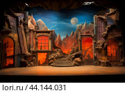 Theatrical stage backdrop. Generate ai. Стоковое AI-изображение, AI-художник Иван Рябоконь / Фотобанк Лори
