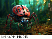 Unrelenting Software bug robot. Generate Ai. Стоковое AI-изображение, AI-художник Иван Рябоконь / Фотобанк Лори