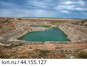 Падовский карьер в Самарской области, Август 2024. Padovsky quarry in Samara region, Russia. Стоковое фото, фотограф Андрей Аркуша / Фотобанк Лори