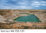 Падовский карьер в Самарской области, Август 2024. Padovsky quarry in Samara region, Russia. Стоковое фото, фотограф Андрей Аркуша / Фотобанк Лори