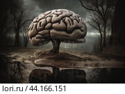 Bizarre Surreal brain. Generate Ai. Стоковое AI-изображение, AI-художник Иван Рябоконь / Фотобанк Лори