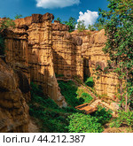 Majestic Phachor Grand Canyon in Mae Wang National Park, Chiang Mai, Thailand. Стоковое фото, фотограф Ольга Хорошунова / Фотобанк Лори