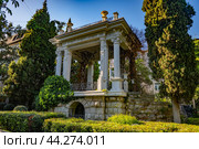 Gazebo. Pushkinskaya Street. Yalta. Crimea 2024. Стоковое фото, фотограф Анна Кривицкая / Фотобанк Лори