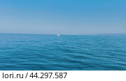 Сочи. Прогулка на катере. открытое море. (2024 год). Стоковое видео, видеограф Сергей Татаринцев / Фотобанк Лори