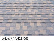 Perspective view on a shingles on the roof. Стоковое фото, фотограф Михаил Строгалев / Фотобанк Лори