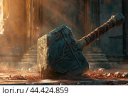 Formidable Ancient fantasy hammer. Generate Ai. Стоковое AI-изображение, AI-художник Иван Рябоконь / Фотобанк Лори
