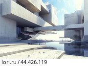 Dynamic Abstract modern urban architecture. Generate ai. Стоковое AI-изображение, AI-художник Иван Рябоконь / Фотобанк Лори