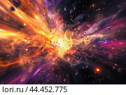 Cataclytic Beginning universe explosion. Generate ai. Стоковое AI-изображение, AI-художник Иван Рябоконь / Фотобанк Лори