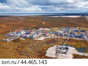 Нефтегазовая промышленность Западной Сибири. Тюменская область, Ханты-Мансийский автономный округ. Стоковое фото, фотограф Павел Просянов / Фотобанк Лори